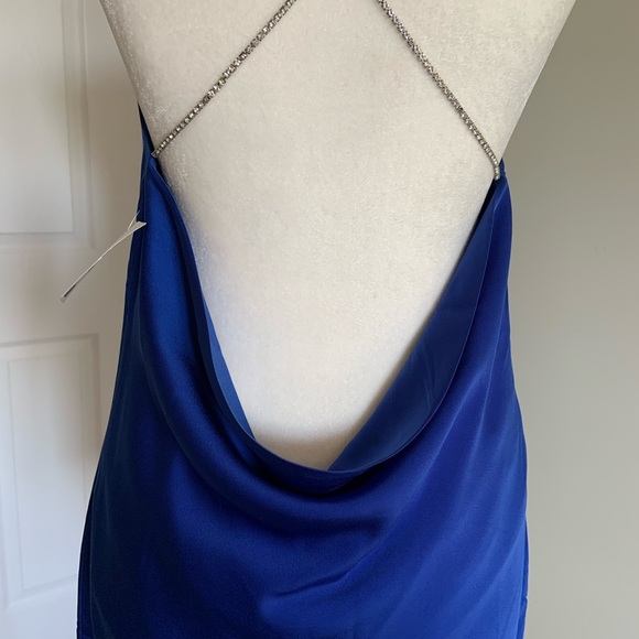 Sexy Backless Blue Dress - Medium - Picture 2 of 9
